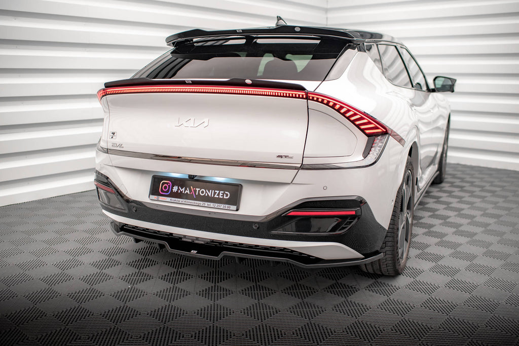 Maxton Design Street+ Mittlerer Diffusor RACE passend für Kia EV6 GT-Line Mk1 schwarz Hochglanz