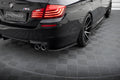 Maxton Design Heck Ansatz Flaps Diffusor passend für BMW M5 F10 schwarz Hochglanz