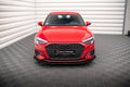 Maxton Design Street Pro Street+ Spoilerlippe Front Ansatz + Flaps passend für Audi A3 8Y schwarz Hochglanz