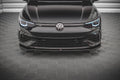 Maxton Design Street+ Spoilerlippe Front Ansatz V.3 passend für VW Golf R Hatchback / Variant Mk8 schwarz Hochglanz