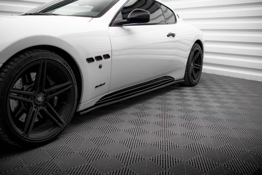 Maxton Design Street+ Seitenschweller Leisten passend für Maserati Granturismo S Mk1 schwarz Hochglanz