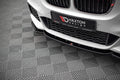 Maxton Design Street+ Spoilerlippe Front Ansatz V.1 passend für BMW X1 M-Paket F48 schwarz Hochglanz