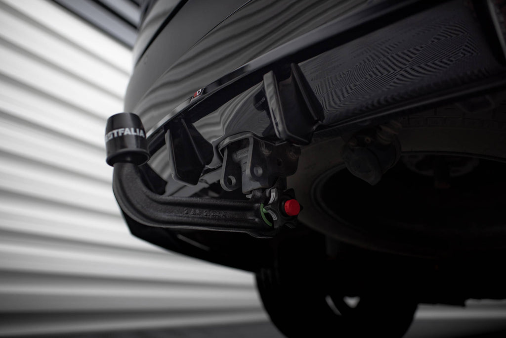 Maxton Design Street+ Mittlerer Diffusor RACE passend für Land Rover Discovery HSE Mk5 schwarz Hochglanz