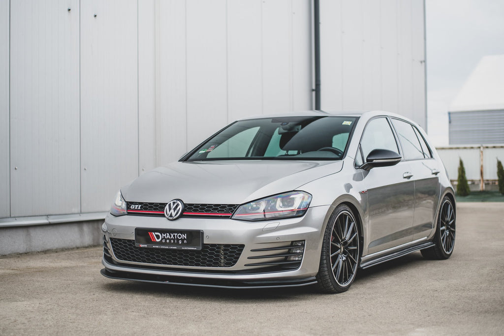 Maxton Design Racing Street+ Spoilerlippe Front Ansatz passend für VW Golf 7 GTI