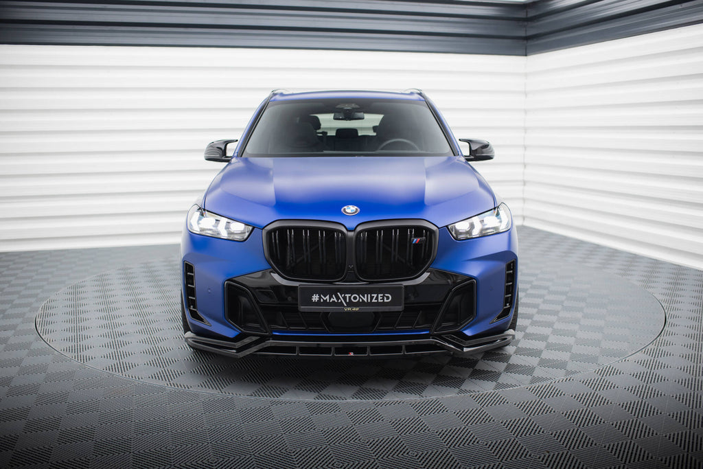 Maxton Design Street+ Spoilerlippe Front Ansatz V.1 passend für BMW X5 M-Paket G05 Facelift schwarz Hochglanz