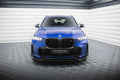 Maxton Design Street+ Spoilerlippe Front Ansatz V.1 passend für BMW X5 M-Paket G05 Facelift schwarz Hochglanz