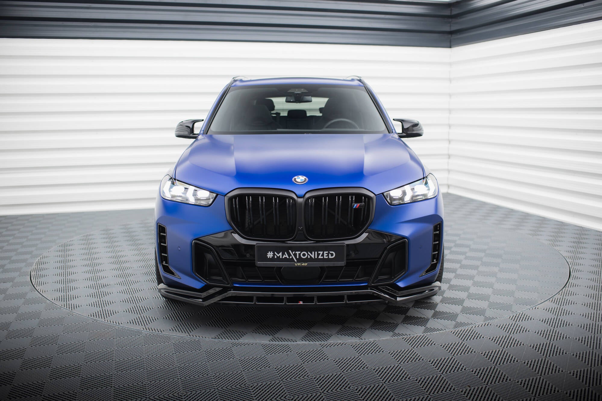 Maxton Design Street+ Spoilerlippe Front Ansatz V.1 passend für BMW X5 M-Paket G05 Facelift schwarz Hochglanz