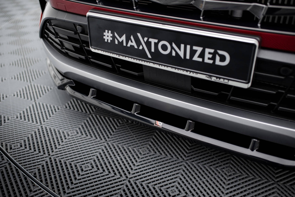 Maxton Design Street+ Spoilerlippe Front Ansatz V.2 passend für Hyundai Tucson N-Line Mk4 schwarz Hochglanz