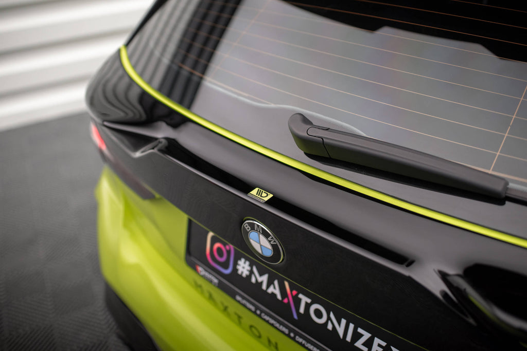 Maxton Design Heckscheiben Spoiler passend für BMW 1er M-Paket / M135i / 128ti F40 schwarz Hochglanz