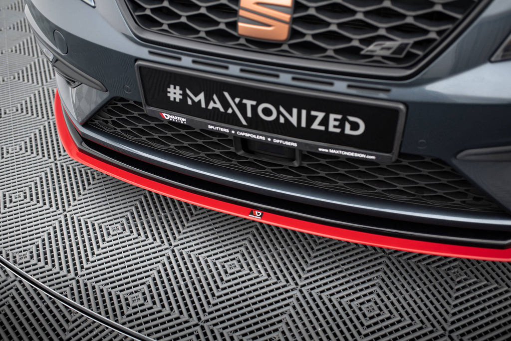Maxton Design Street+ Spoilerlippe Front Ansatz V.3 passend für Seat Leon Cupra / FR Mk3 FL
