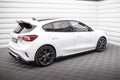 Maxton Design Street Pro Street+ Seitenschweller Leisten + Flaps passend für Ford Focus ST / ST-Line Mk4 schwarz Hochglanz
