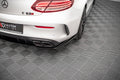 Maxton Design Heck Ansatz Flaps Diffusor passend für Mercedes-AMG C 63 AMG Coupe AMG Aero Pack C205 Facelift schwarz Hochglanz