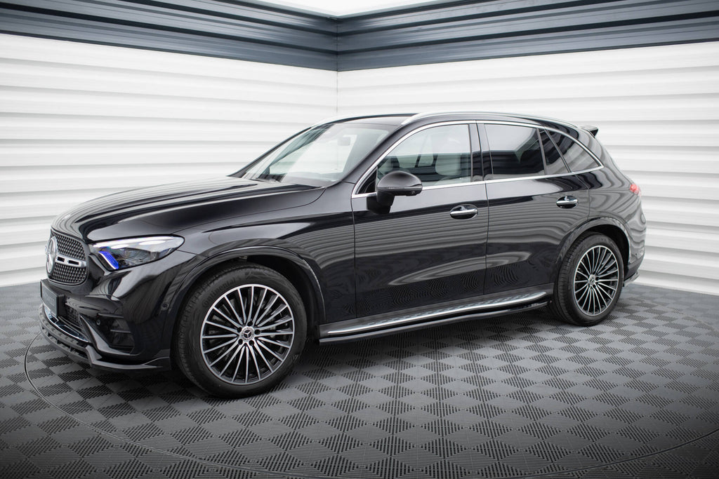 Maxton Design Street+ Seitenschweller Leisten passend für Mercedes-Benz GLC AMG-Line X254 schwarz Hochglanz
