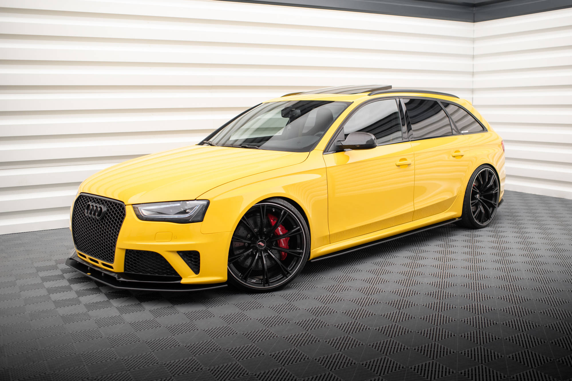 Maxton Design Street Pro Street+ Seitenschweller Leisten passend für Audi RS4 B8