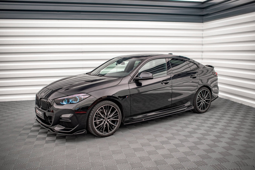 Maxton Design Street+ Seitenschweller Leisten V.2 passend für BMW 2 Gran Coupe M-Paket / M235i F44 schwarz Hochglanz