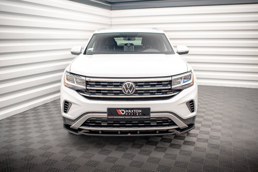Maxton Design Front Ansatz V.1 für Volkswagen Atlas Cross Sport schwarz matt