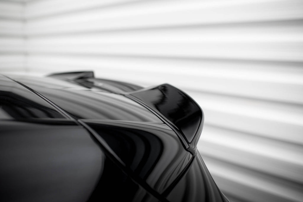 Maxton Design Spoiler CAP 3D passend für Mercedes-Benz A AMG-Line W176 Facelift schwarz Hochglanz