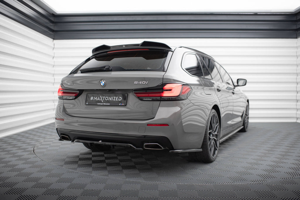 Maxton Design Heck Ansatz Flaps Diffusor passend für BMW 5er G30 / G31 Facelift schwarz Hochglanz