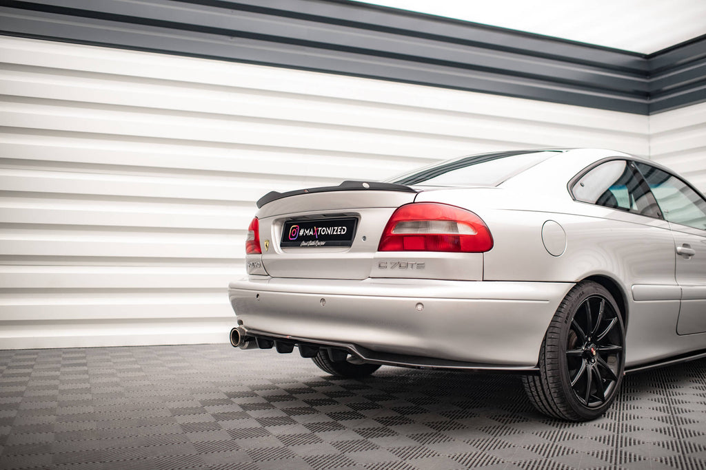 Maxton Design Street+ Mittlerer Diffusor RACE passend für Volvo C70 Mk1 schwarz Hochglanz
