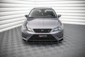 Maxton Design Street+ Spoilerlippe Front Ansatz V.1 passend für Seat Leon FR / Cupra Mk3 schwarz Hochglanz