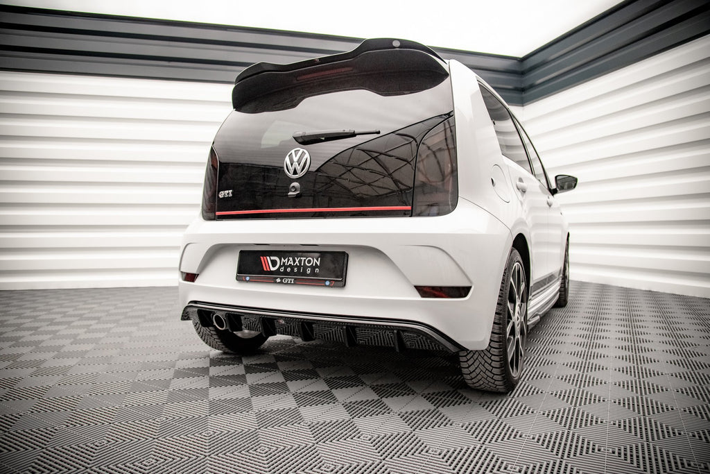 Maxton Design Diffusor Heck Ansatz passend für VW Up GTI schwarz Hochglanz