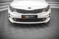 Maxton Design Street+ Spoilerlippe Front Ansatz V.1 passend für Kia Optima Mk4 schwarz Hochglanz