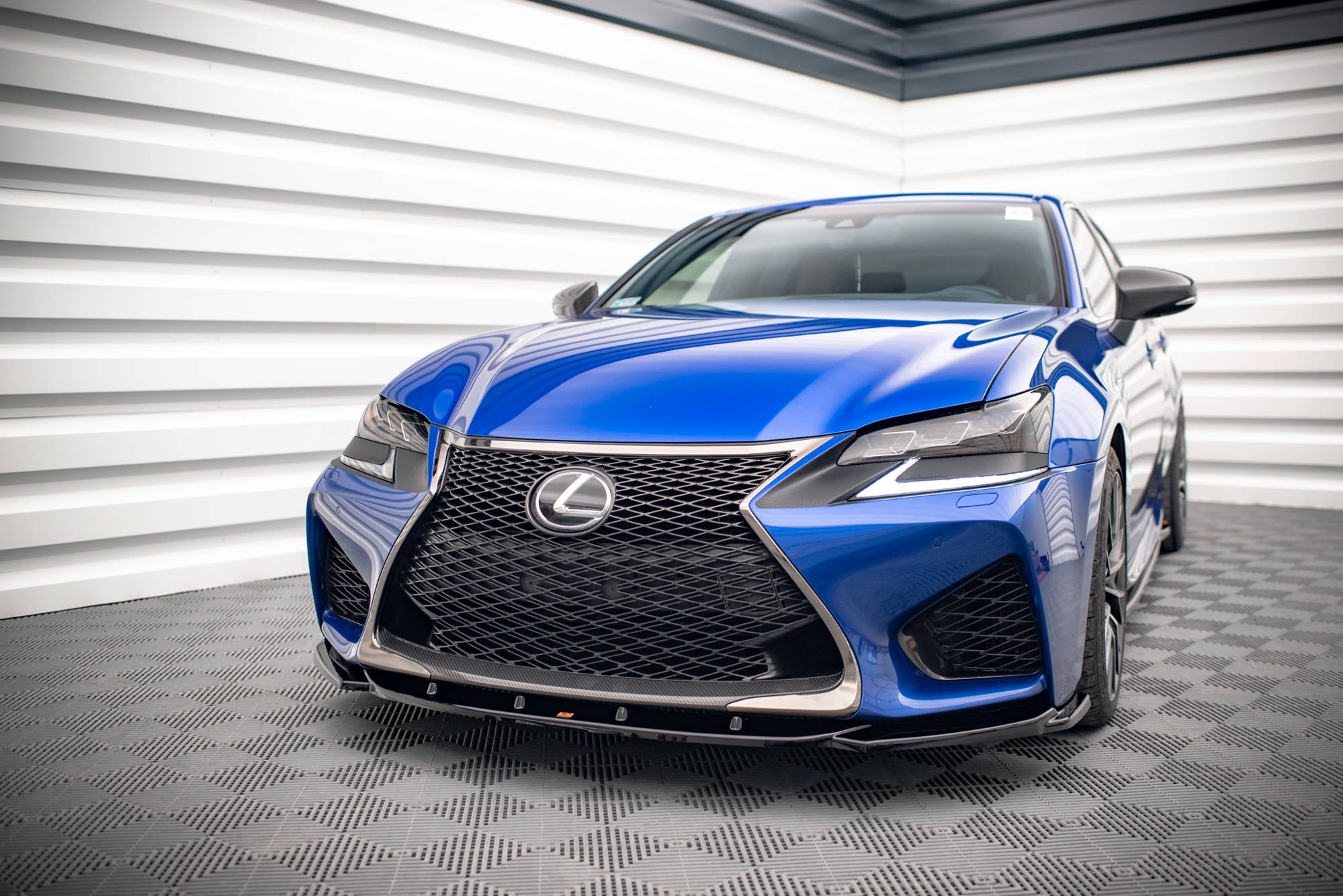 Maxton Design Front Ansatz V.2 für Lexus GS F Mk4 Facelift Carbon Look