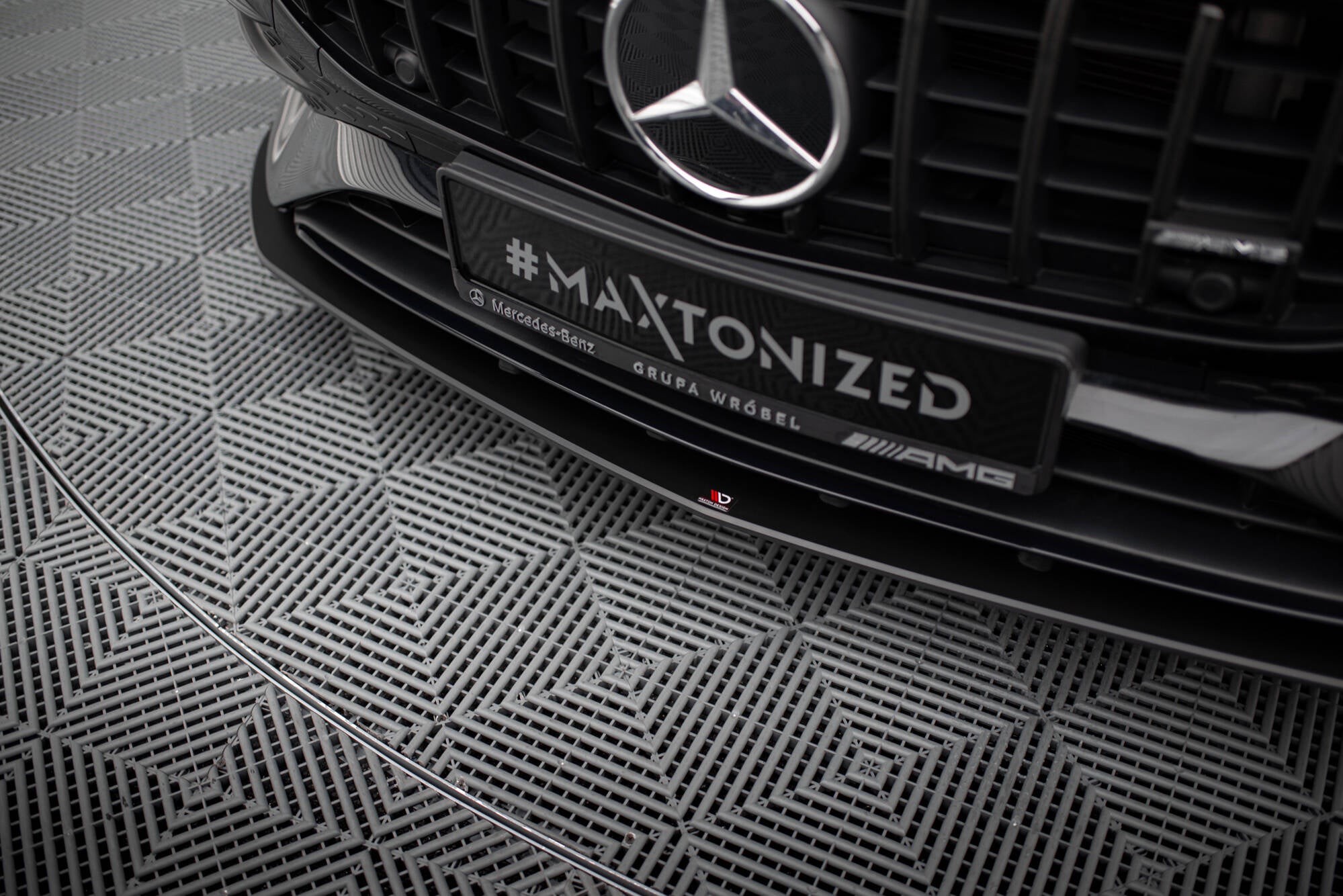 Maxton Design Street Pro Street+ Spoilerlippe Front Ansatz passend für Mercedes-AMG A35 W177 Facelift