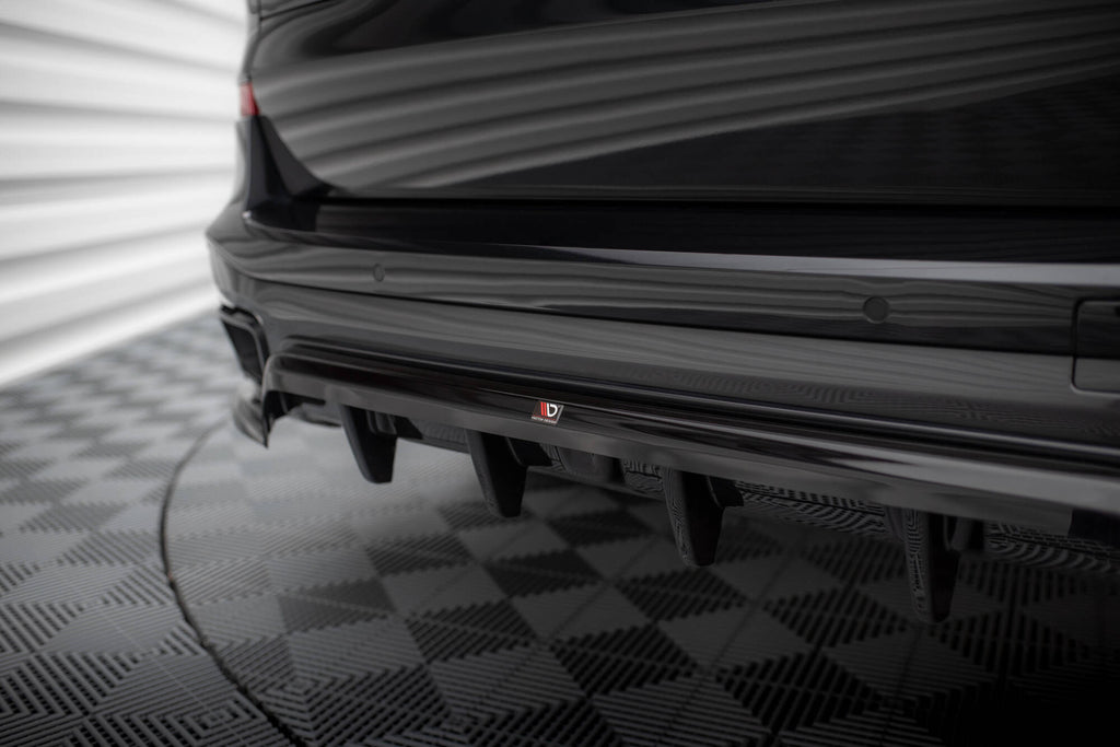 Maxton Design Street+ Mittlerer Diffusor RACE passend für BMW X5 M-Paket G05 schwarz Hochglanz