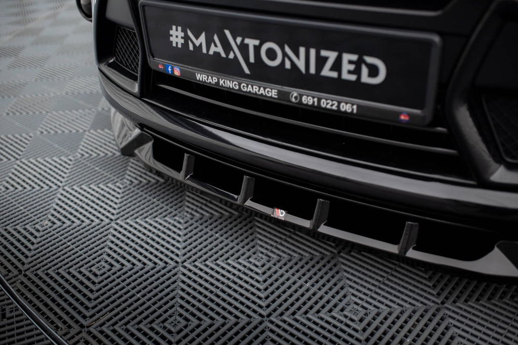 Maxton Design Street+ Spoilerlippe Front Ansatz passend für Ford Kuga ST Mk1 schwarz Hochglanz