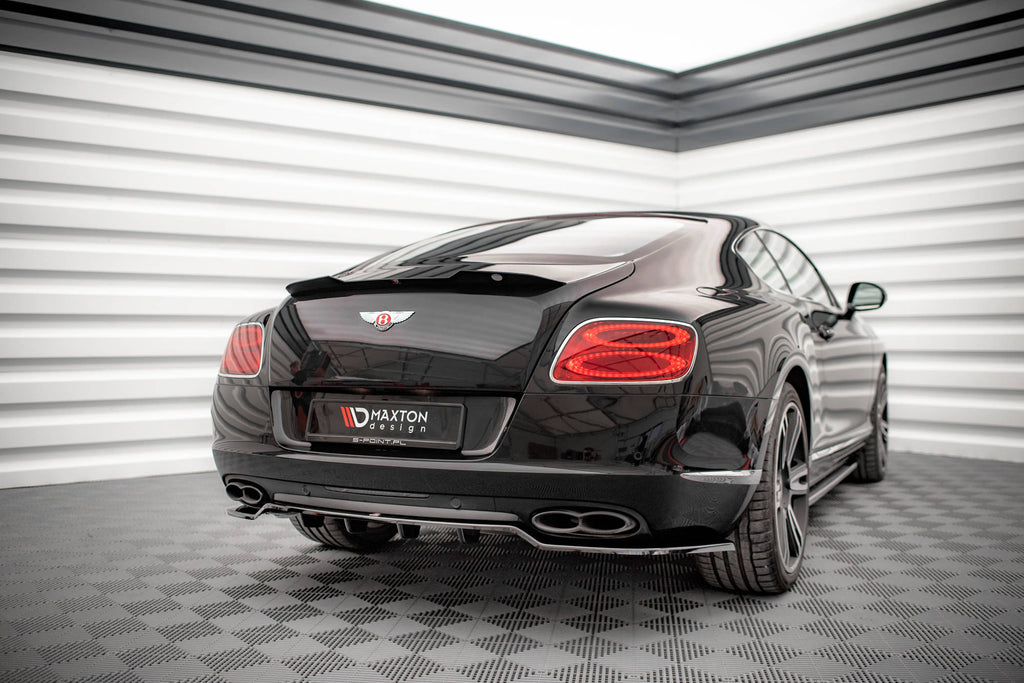Maxton Design Street+ Mittlerer Diffusor RACE passend für Bentley Continental GT V8 S Mk2 schwarz Hochglanz