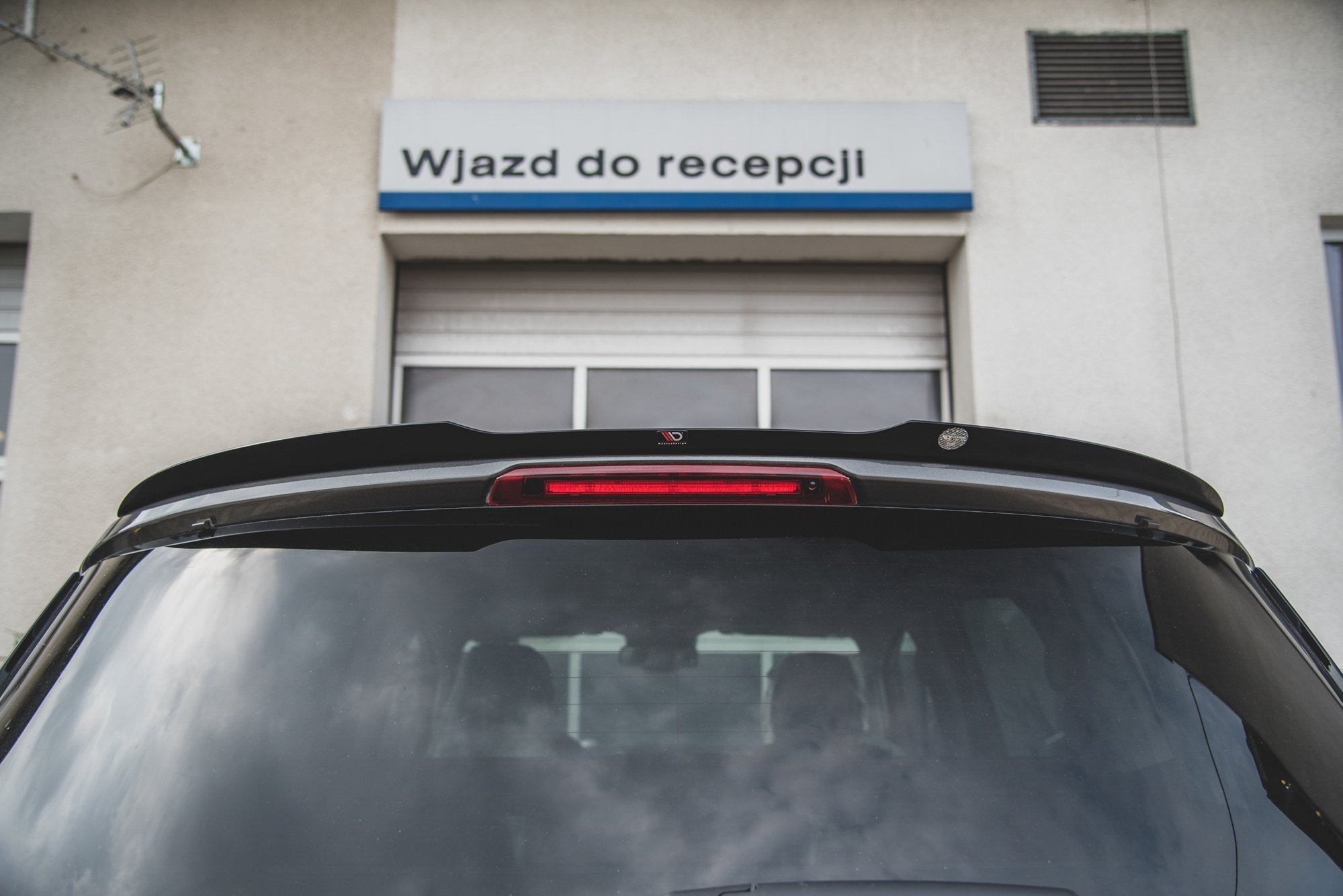 Maxton Design Spoiler CAP passend für Ford S-Max Mk2 Facelift schwarz Hochglanz