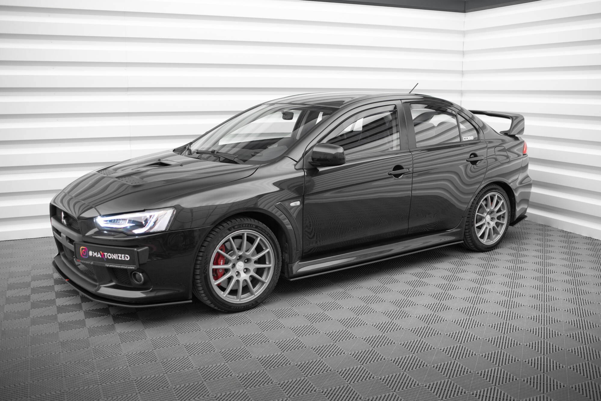 Maxton Design Street Pro Street+ Seitenschweller Leisten passend für Mitsubishi Lancer EVO X