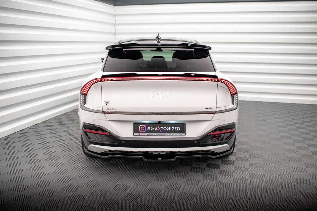 Maxton Design Street+ Mittlerer Diffusor RACE passend für Kia EV6 GT-Line Mk1 schwarz Hochglanz