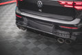 Maxton Design Heckansatz VW Golf R Hatchback Mk8 / Mk8 Facelift schwarz Hochglanz für Volkswagen Golf Mk8 Facelift