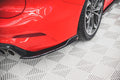 Maxton Design Heck Ansatz Flaps Diffusor V.4 passend für (Für heckansatz v.1) Ford Focus ST-Line Kombi Mk4 schwarz Hochglanz