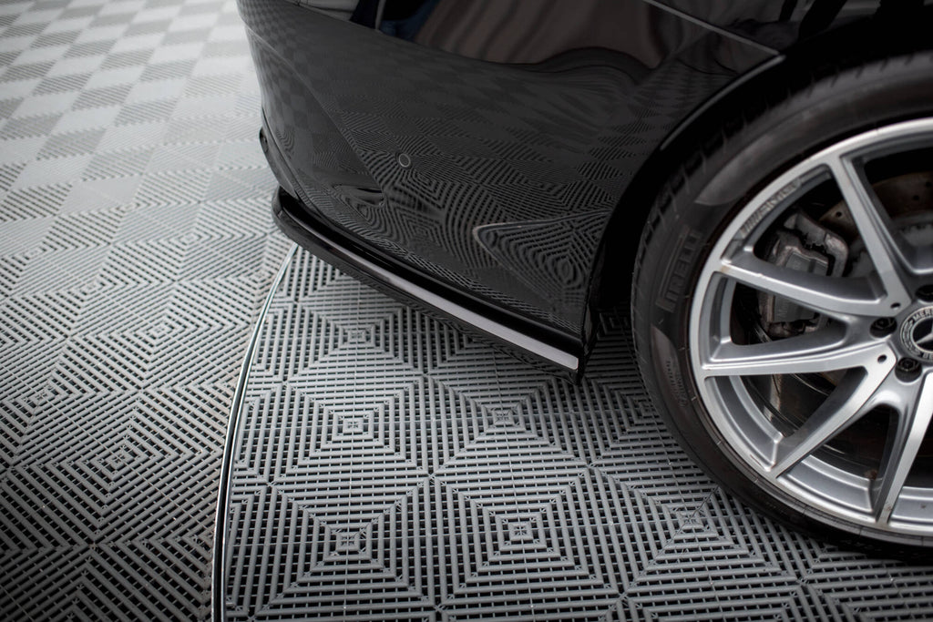 Maxton Design Street+ Mittlerer Diffusor RACE passend für Mercedes-Benz S Coupe AMG-Line C217 Facelift schwarz Hochglanz