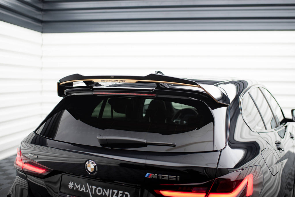 Maxton Design Spoiler CAP passend für BMW M135i M-Performance F40 schwarz Hochglanz