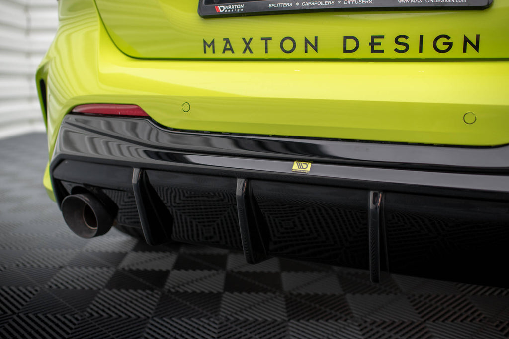 Maxton Design Diffusor Heck Ansatz V.3 passend für BMW 1er F40 M-Paket/ M135i / 128ti (Einzelauspuff li. re.)