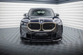 Maxton Design Street+ Spoilerlippe Front Ansatz V.1 passend für BMW XM G09 schwarz Hochglanz