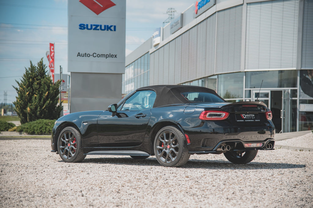 Maxton Design Street+ Seitenschweller Leisten passend für Abarth 124 Spider schwarz Hochglanz
