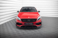 Maxton Design Street+ Spoilerlippe Front Ansatz V.1 passend für Mercedes-Benz A45 Aero W176 Facelift schwarz Hochglanz