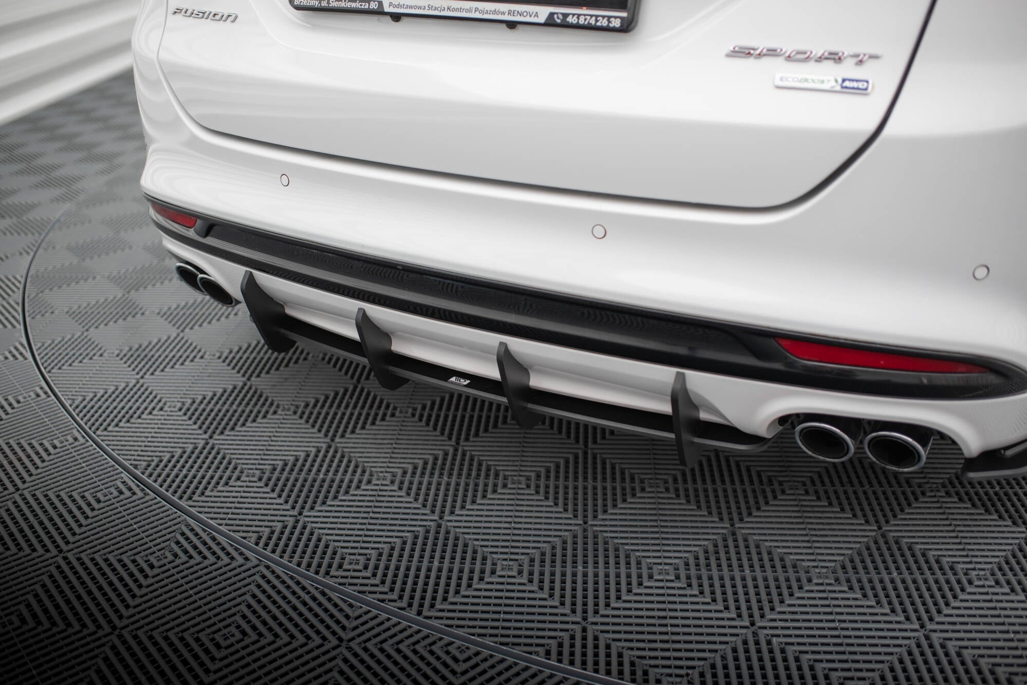 Maxton Design Street Pro Heckschürze passend für Ford Mondeo Sport Mk5 Facelift / Fusion Sport Mk2 Facelift
