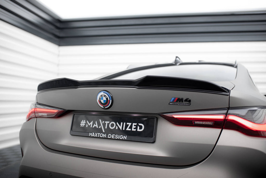 Maxton Design Spoiler CAP 3D passend für BMW M4 G82 / G82 Facelift / M440i / 4 M-Paket G22 / G22 Facelift schwarz Hochglanz