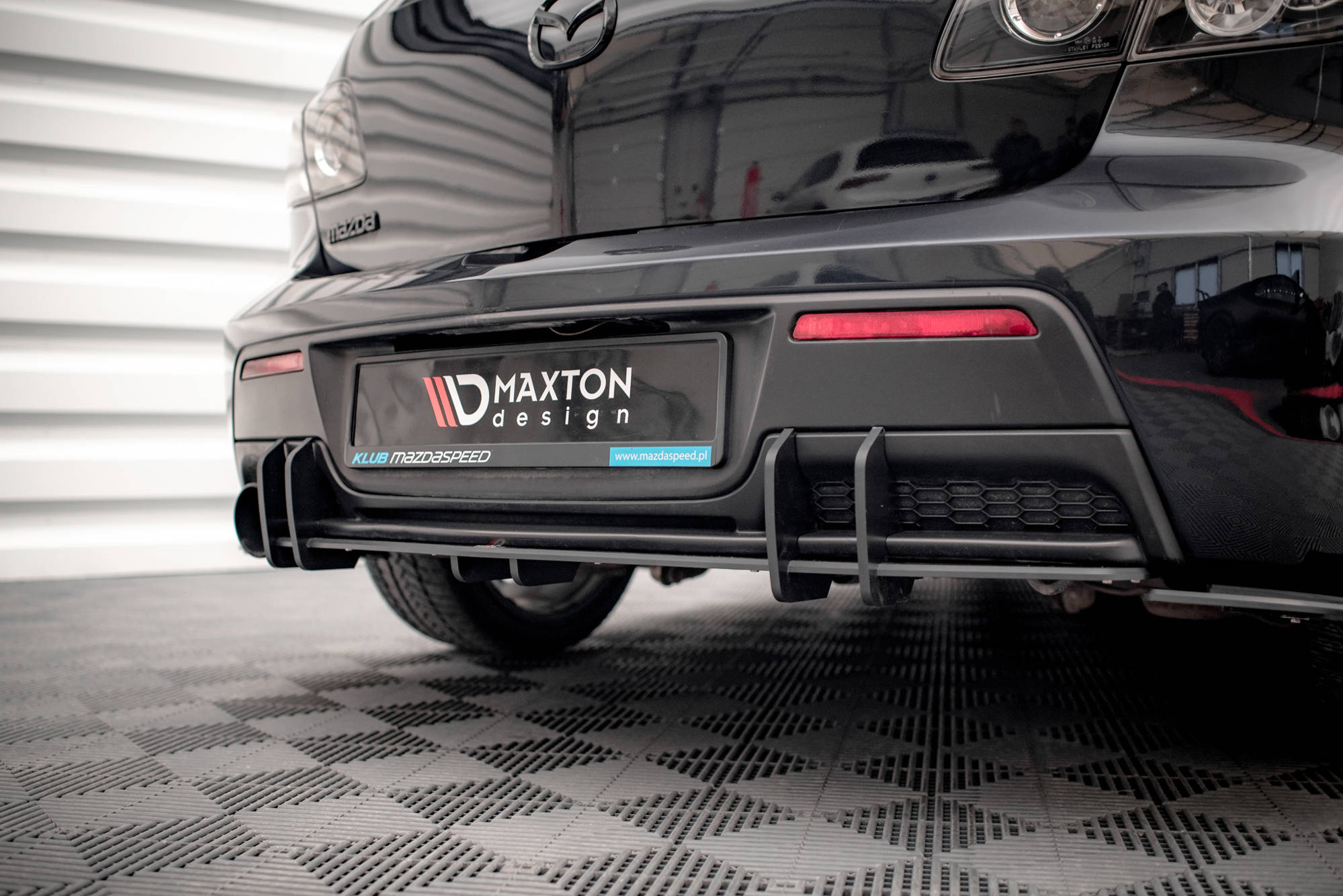 Maxton Design Street Pro Heckschürze passend für Mazda 3 MPS Mk1 US-Spec Version