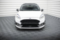 Maxton Design Street+ Spoilerlippe Front Ansatz V.1 passend für Ford Fiesta Mk8 ST / ST-Line schwarz Hochglanz