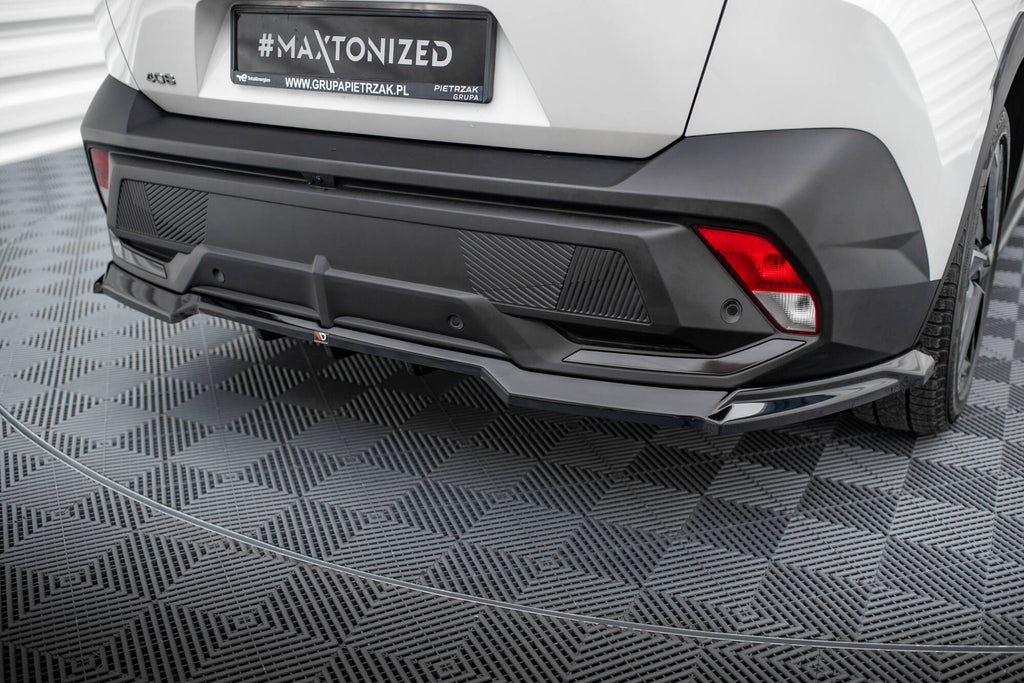 Maxton Design Street+ Mittlerer Diffusor RACE passend für Peugeot 408 Mk1 schwarz Hochglanz