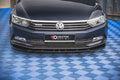 Maxton Design Street+ Spoilerlippe Front Ansatz V.1 passend für VW Passat B8 schwarz Hochglanz