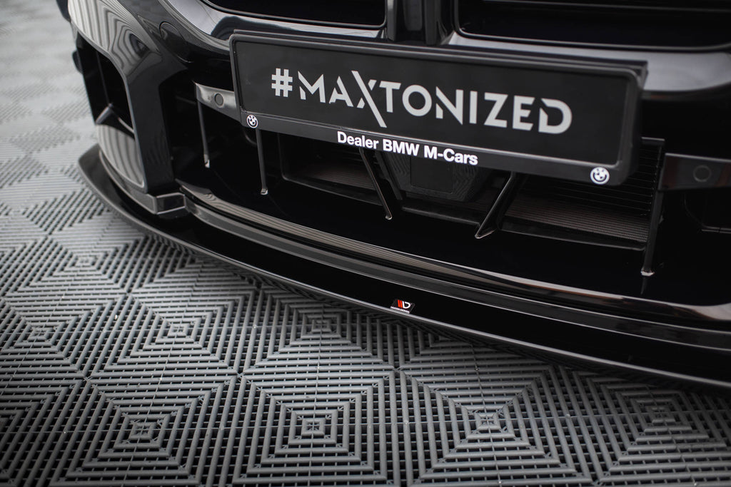 Maxton Design Street+ Spoilerlippe Front Ansatz V.4 passend für BMW M2 G87 schwarz Hochglanz