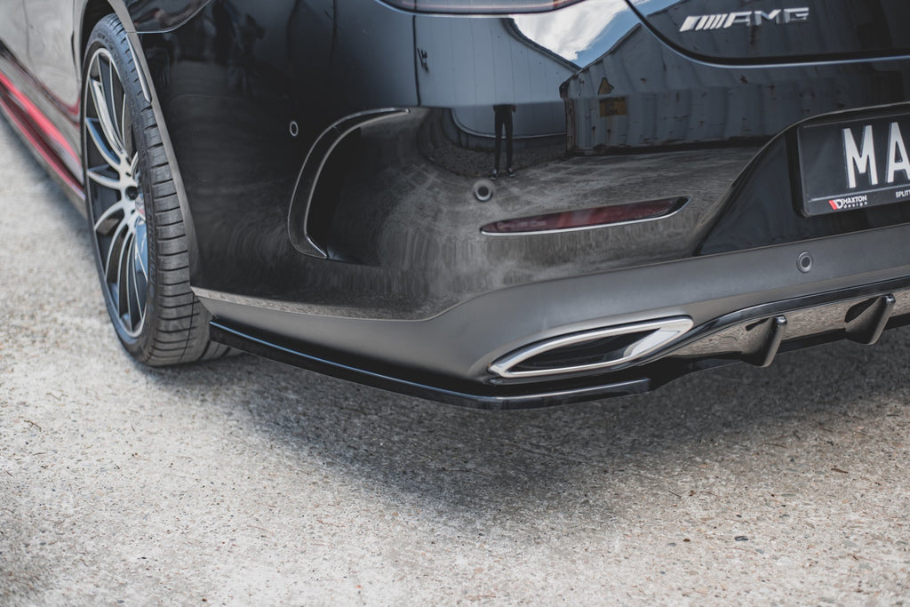 Maxton Design Heckansatz Mercedes-Benz CLS AMG-Line C257 schwarz Hochglanz für Mercedes-Benz CLS C257